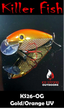 Ice Strong Outdoors - Killer Fish - Rattling Shallow Diver UV - NEW 2026 Colors Just Released!