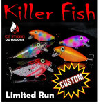 RESTOCKED 5/3/26- Ice Strong Outdoors - CUSTOM Limited Run Killer Fish - Rattling Shallow Diver UV