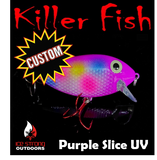RESTOCKED 5/3/26- Ice Strong Outdoors - CUSTOM Limited Run Killer Fish - Rattling Shallow Diver UV