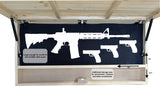Horse Farm Wall Art Gun Concealment Furniture - Handcrafted Wooden Gun Cabinets - Gun Shelf Hidden Storage for Rifles, Shotguns, & Handguns - Quick Access Hidden Wall Safe (Extra Large)