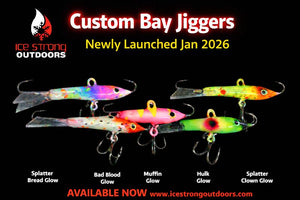 custom printed ice fishing lures Lure Kit Glowing Paint Jigs, 18pcs assorted 3D Printable ICE CRANK ICE