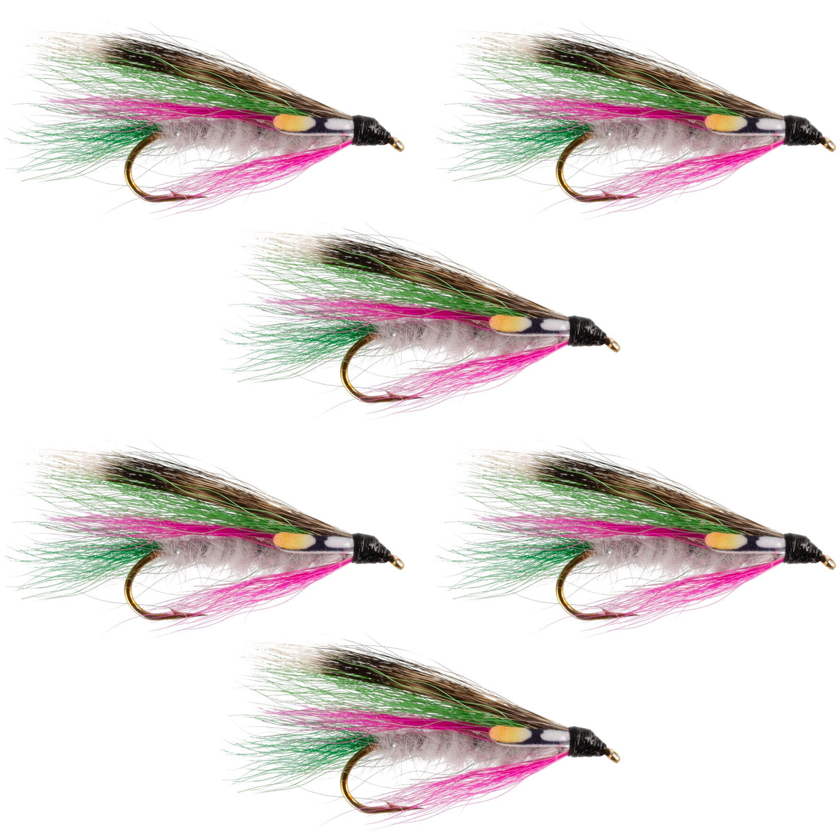 Little Rainbow Trout Classic Streamer Flies - Set of 6 - Hook Size 4 ...
