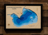 Lower McKenzie Lake in Washburn and Burnett Counties, Wisconsin