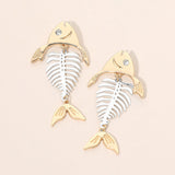Fishbone Statement Earrings