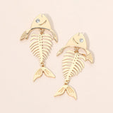 Fishbone Statement Earrings