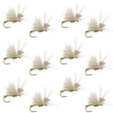 Olive Missing Link Caddis or Mayfly Flies Hook 12 Flies Size 20