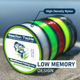 Reaction Tackle Nylon Monofilament Fishing Line 350 yard spools - New