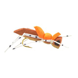 Basics Collection - Foam Hoppers Dry Fly Assortment - 10 Dry Fishing Grasshopper Flies - 5 Patterns - Hook Size 10