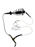 2 Pack Fishing Spring Feeder Baits Cage with 2 Hooks, Cage Hook Rigs Set with Sinker