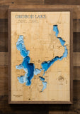 East and West Okoboji Lakes in Dickinson County, Iowa