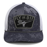 Fly or Die Hat Fly Fishing Mesh Back Rope Cap