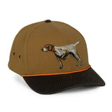 German Shorthaired Point Canvas Cap Wax Cloth Visor