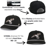 Black Pintail Performance Rope Cap