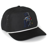 Black Lab Duck Dog 5-Panel Trucker Black