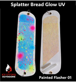 Ice Strong Outdoors - 8.5" Dual Fin Flasher Series - Painted Glow/UV Series - NEW DRIP SERIES LAUNCHED MAY 2026