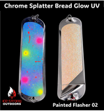 Ice Strong Outdoors - 8.5" Dual Fin Flasher Series - Painted Glow/UV Series - NEW DRIP SERIES LAUNCHED MAY 2026