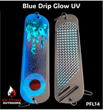 Ice Strong Outdoors - 8.5" Dual Fin Flasher Series - Painted Glow/UV Series - NEW DRIP SERIES LAUNCHED MAY 2026