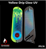 Ice Strong Outdoors - 8.5" Dual Fin Flasher Series - Painted Glow/UV Series - NEW DRIP SERIES LAUNCHED MAY 2026