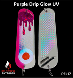 Ice Strong Outdoors - 8.5" Dual Fin Flasher Series - Painted Glow/UV Series - NEW DRIP SERIES LAUNCHED MAY 2026