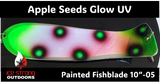Ice Strong Outdoors - 10" Painted Glow UV Dual Fin Fishblades RESTOCKED JUNE 3, 2026