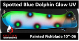 Ice Strong Outdoors - 10" Painted Glow UV Dual Fin Fishblades RESTOCKED JUNE 3, 2026