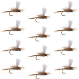 Hares Ear Parachute Classic Dry Fly - 12 Flies Hook Size 14
