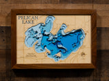 Pelican Lake in Oneida County, Wisconsin