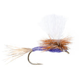 3 Pack Parachute Purple Haze Dry Fly - Size 18