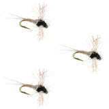 3 Pack Z-Lon Wing Trico Spinner Kapok Body Flies Size 22
