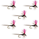 Trico Spinner High Visibility Pink Post 6 Flies Hook Size 22