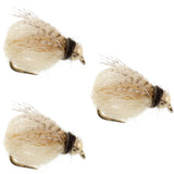 3 Pack Bead Head LaFontaine Tan Deep Sparkle Caddis Pupa - Hook Size 16
