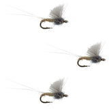 3 Pack RS2 Gray Emerger Midge - Hook Size 20