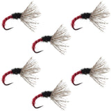 Red Zebra Sakasa Kebari - 6 Tenkara Flies - Size 14