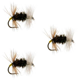 3 Pack Renegade Classic Trout Dry Flies Hook Size 12