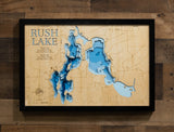Rush Lake in Chisago County, Minnesota