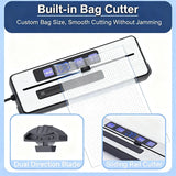 Home Vacuum Sealer Machine with Dual Pump & Dual Seal Built-in Bag Cutter Automatic Food Sealer with External Vacuum System