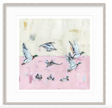 Taking Off Pink Ducks Fine Art Print