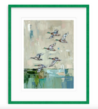 Mallards In Flight Ducks Fine Art Print