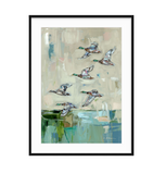 Mallards In Flight Ducks Fine Art Print