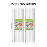 vacuum bags for food Vacuum Sealer bag Food Fresh Long Keeping 12+15+20+25+30cm*500cm Rolls/Lot bags for vacuum packer