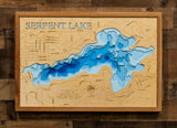 Serpent Lake in Crow Wing County, Minnesota