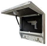 Hidden Gun Safe Coat Rack Snow Mountain Wall Decoration Concealed Shelf Firearm Cabinet