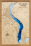 St. Croix River in Minnesota and Wisconsin - Stillwater to North Hudson