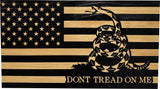 Dont Tread on Me Concealment Shelf - Quick Access Patriotic Hidden Gun Storage with Magnetic Lock - Safe & Secure Gun Concealment Furniture (Stripes)