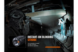 Fenix TK20R V2.0 Rechargeable Flashlight with FREE T5 Tactical Pen (optional)