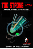 Ice Strong Outdoors - Too Strong Premium Trolling MINI Flies Fully Rigged - NEW 2026 Colors Released!