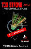 Ice Strong Outdoors - Too Strong Premium Trolling MINI Flies - 3 Pack Unrigged - NEW 2026 Colors Released!