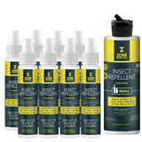 Unscented Insect Repellent Spray, 1oz Family Pack + Refill Bundle