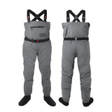 DikaSun Breathable Stocking Foot Waders for Fly Fishing (Lightweight Unisex Design for Men & Women)