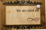 We Decided On Forever Hidden Gun Safe, Concealed Pistol Storage, Wood Gun Cabinet, Handcrafted, Gun Concealment Furniture, Concealed Shelf